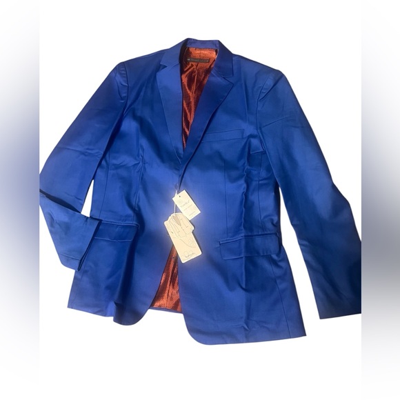 YuanLu Boys' 5-Piece Formal Suit Set - Royal Blue - Size 18Y (Fits 14-16) - Picture 3 of 6